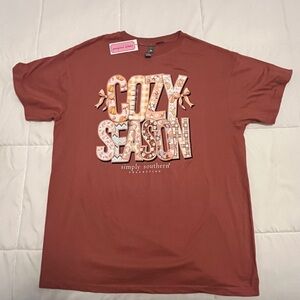 Simply Southern “Cozy Season”Tee - Rust